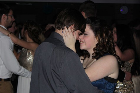 Freshman Colin Berry and sophomore Katie ... slow dancing together.
