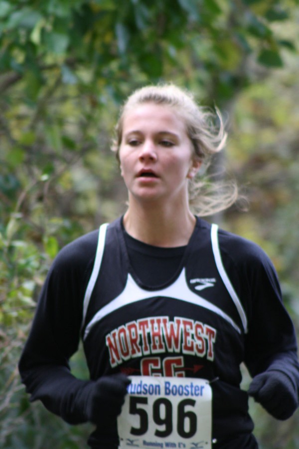 Sophomore Jenna Sorenson runs for cross country