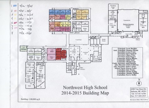 Classroom displacement schedule