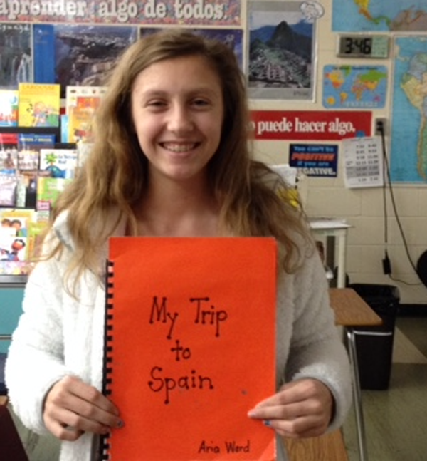 Grade+eight+Aria+Ward+telling+about+her+time+spent++in+Spain.