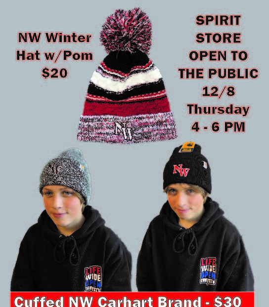 New winter hats made available through Spirit Store