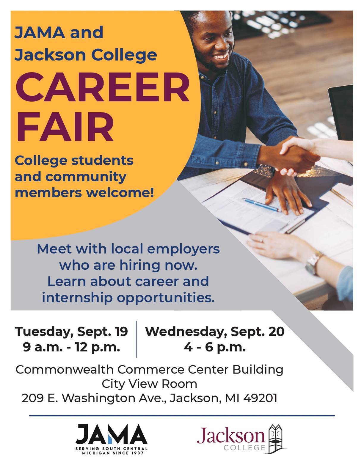 college career fair poster