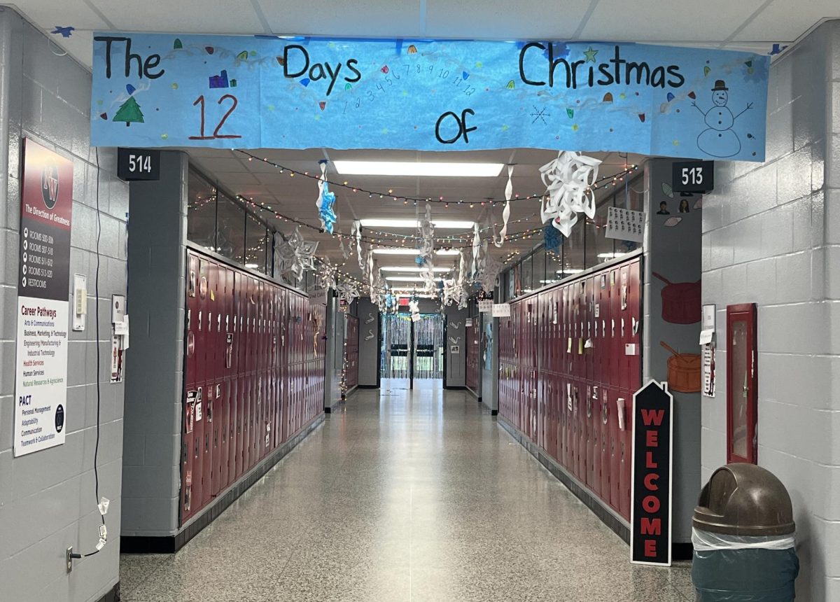 12 Days of Christmas in the 513-520 hallway.