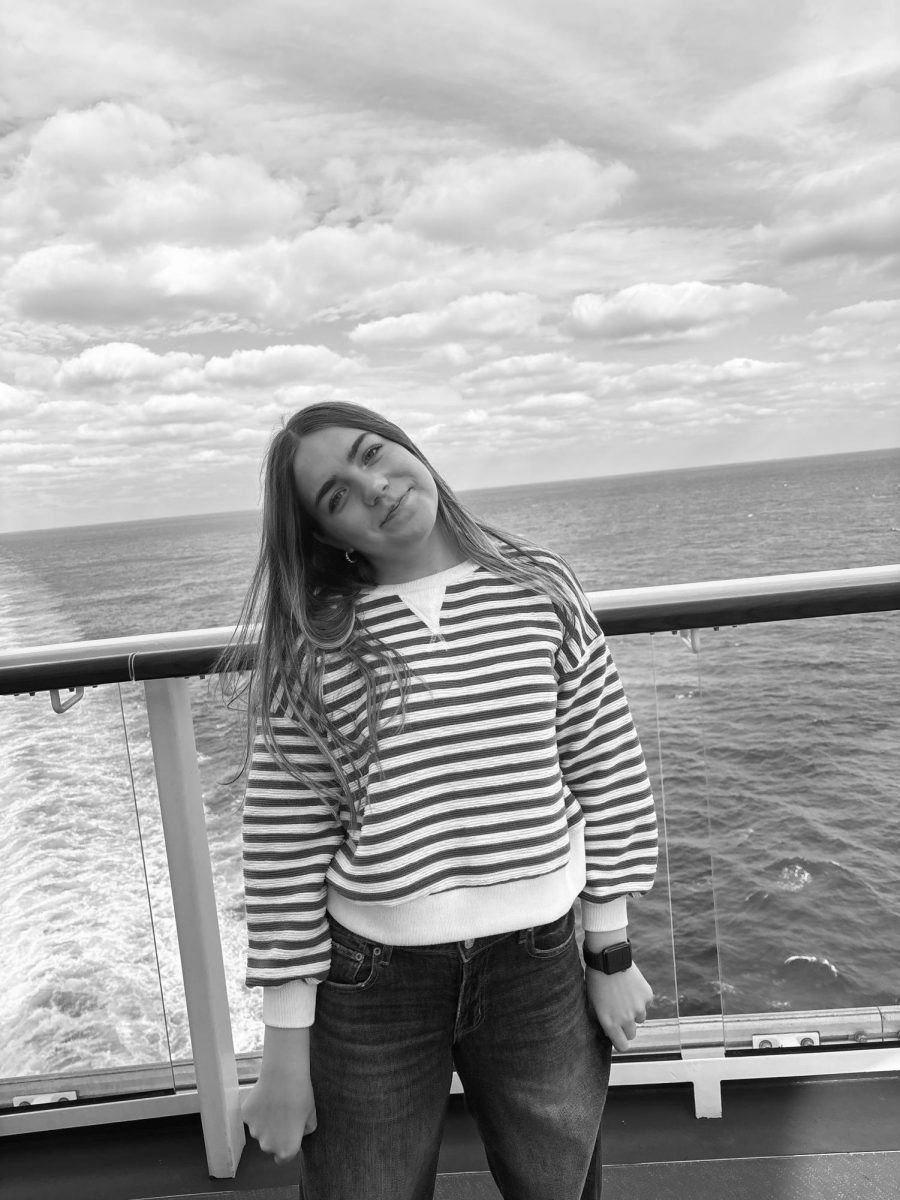 Adelyn Perrine on a family cruise. 