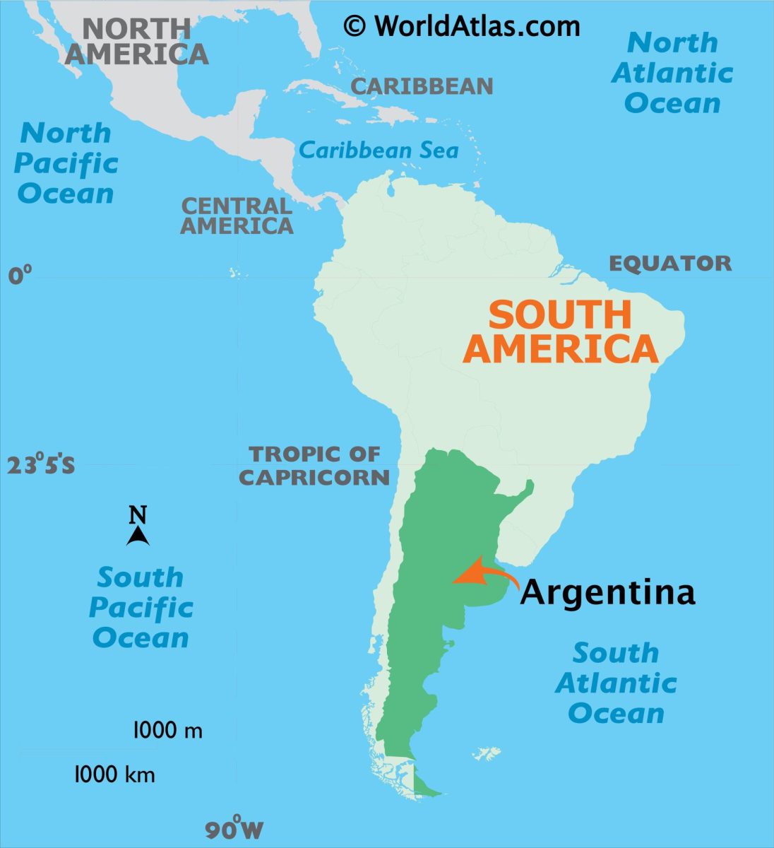 Map of Argentina
Courtesy of worldatlas.com